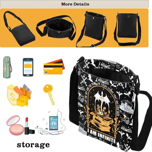Versatile Fantasy-Themed Crossbody Bag - For Everyday and Special Occasions - Picture 7 of 7